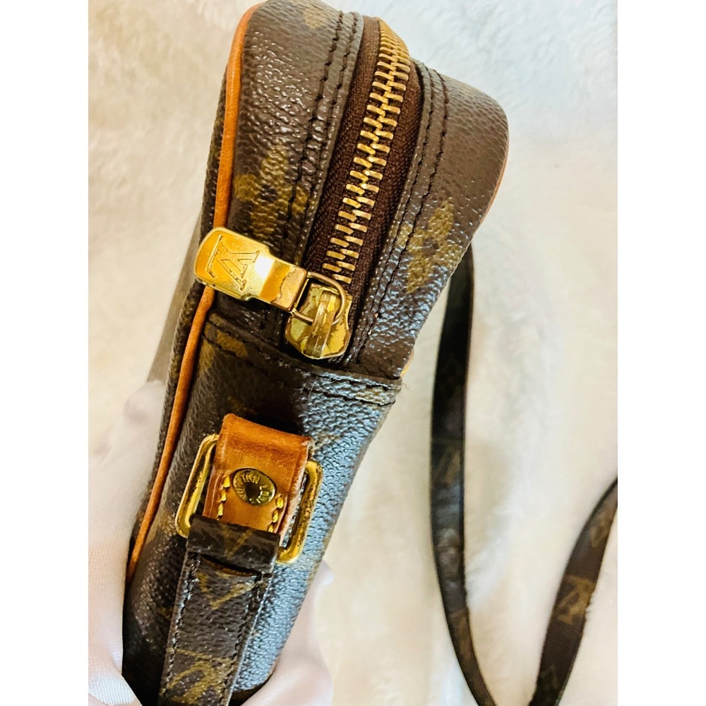 Louis Vuitton Danube Crossbody Bag Monogram Canvas Small Messenger Purse - Picture 9 of 14